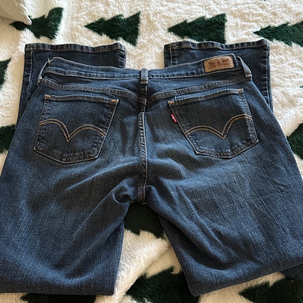 Levi's Classic Indigo Boot Cut Jeans 515 8 medium